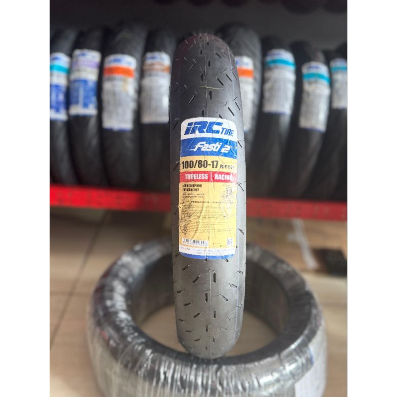 Ban Motor IRC Fasti 2 ukuran 100 80 17 Tubeless PRODUKSI 2026