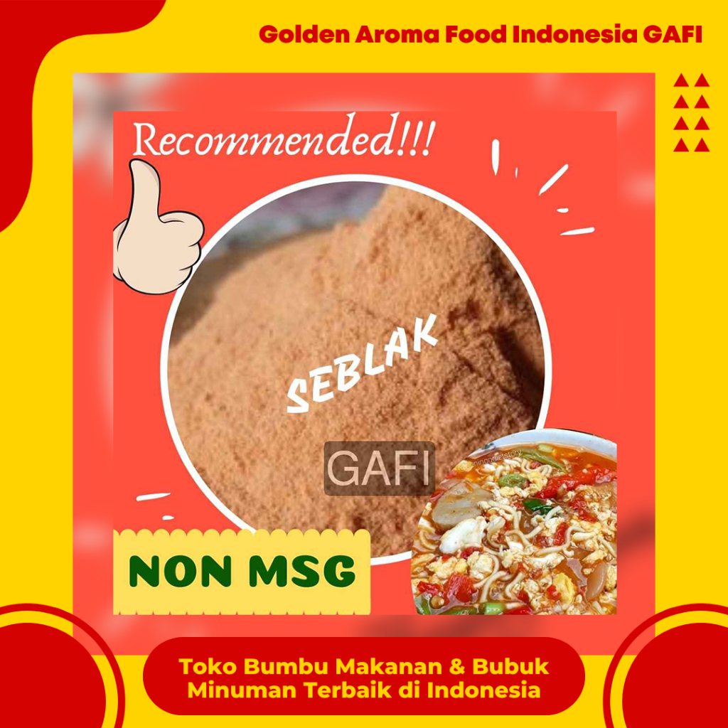 

Bumbu Tabur NON MSG Seblak 1 Kg Enak Murah Bubuk Tabur Rasa Seblak Lezat Halal NO MSG