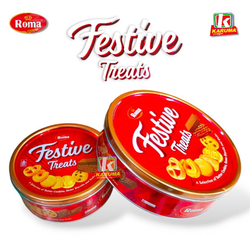 

Roma Festive Treats 240g / 675g Assorted Biscuit (Biskuit Aneka Rasa)