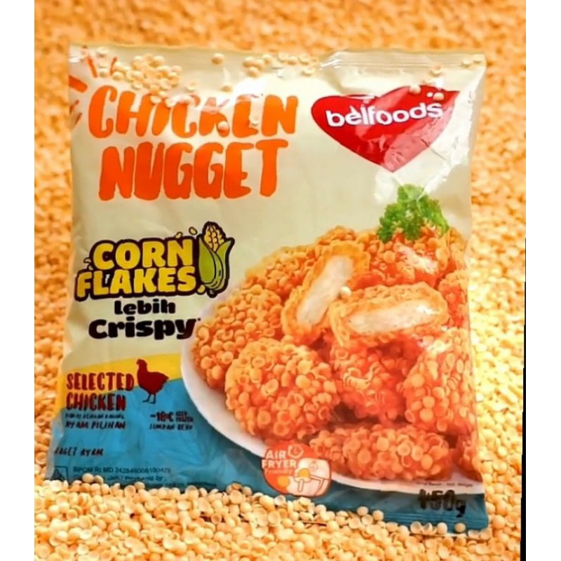 

Belfoods Chicken Nugget Cornflakes 450 gr (Halal)