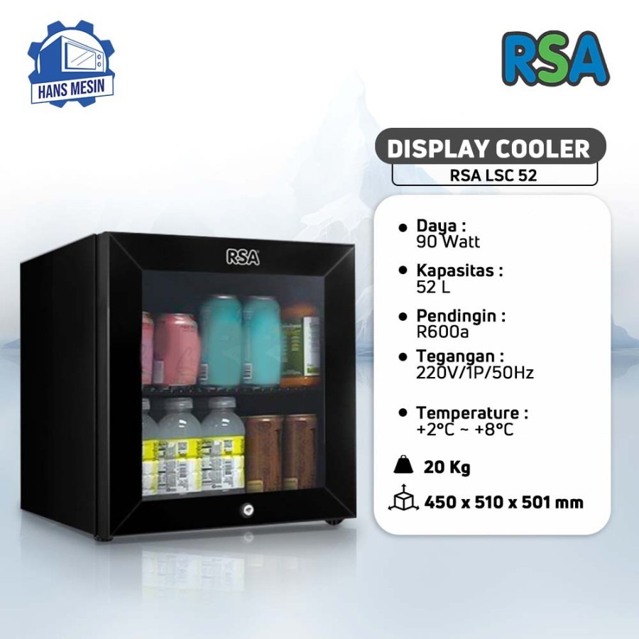 MINI CHILLER (RSA) LSC-52 / MINI SHOWCASE PORTABLE