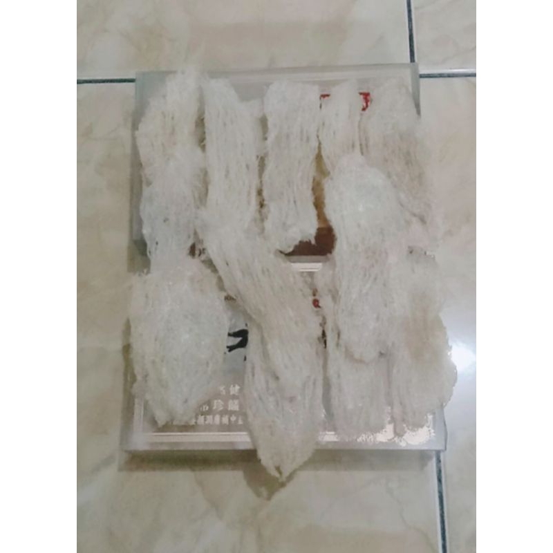 

SARANG BURUNG WALET BERSIH ASLI JENIS ( PATAHAN BESAR SUPER BERSERAT ) Min 25GRAM TERJAMIN 99% TANPA BULU HALUS DAN TANPA PENGAWET