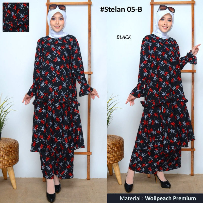 SETCEL SET TUNIK CELANA PANJANG/ONESET DAILY SHAKILA/ RAYON/SETELAN SHAKILA SAKILA TUNIK CELANA PANJ
