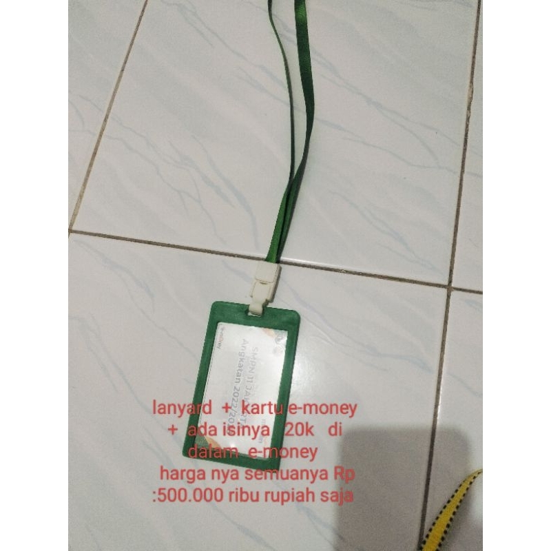 

Lanyard Kartu Emoney
