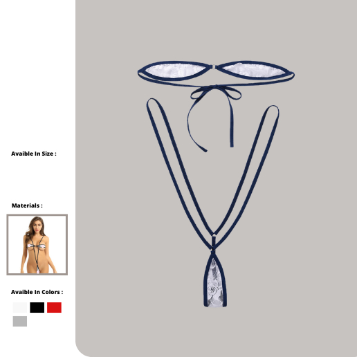 Bikini Pantai Brukat Model Tali Melingkar Seksi 030