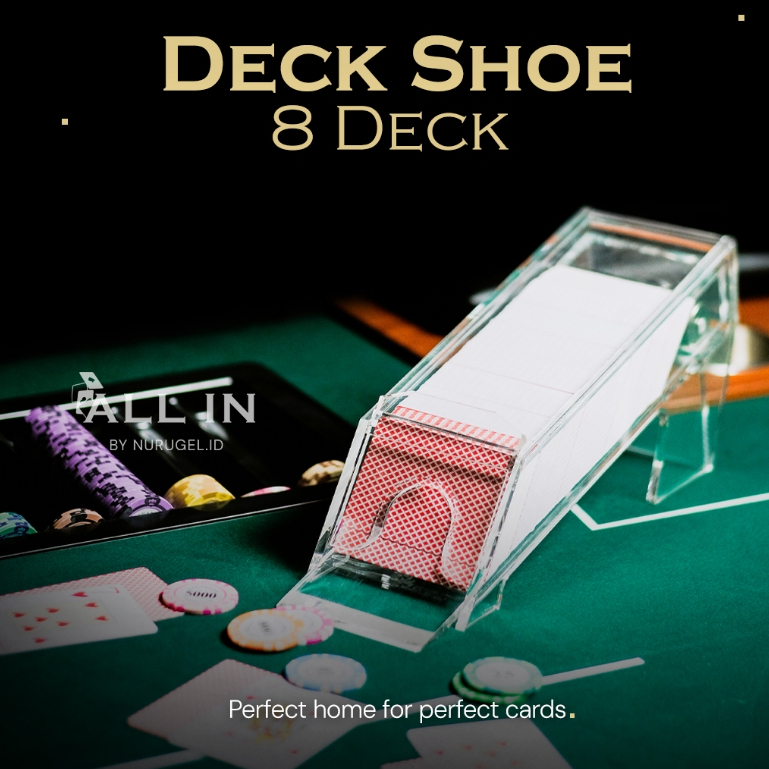 Dealer Card Shoe Box 8 Deck Acrylic Poker Baccarat Blackjack Casino