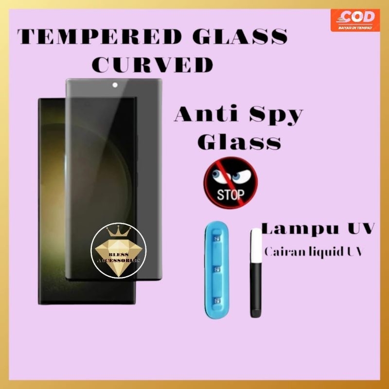 Tempered Glass Curved Nano UV Anti Spy Oppo A3 pro Find X Find X2 Find X2 pro Find X3