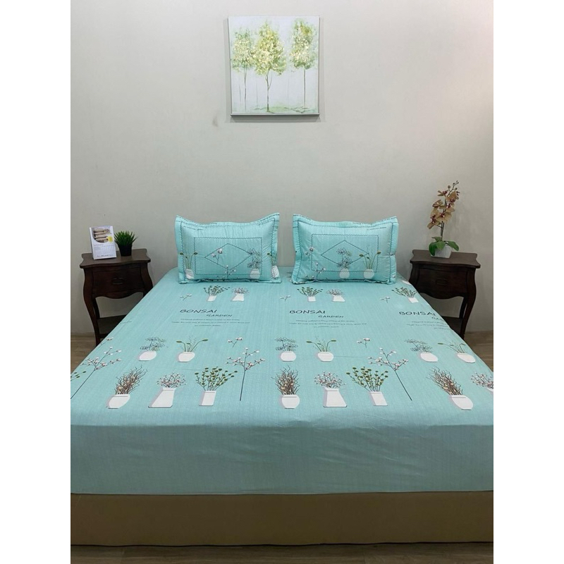 Sprei Tempah Bordir Motif