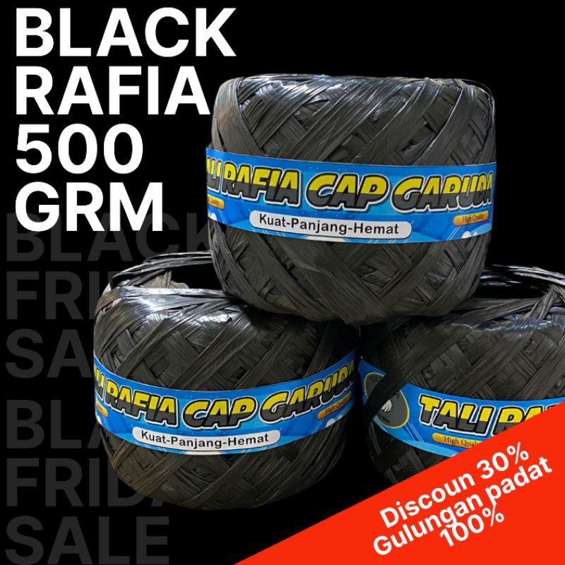 

Tali Rafia Cap Garuda Hitam 500 grm