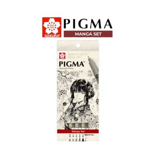 

Sakura Pigma Drawing Pen Micron Manga Set A