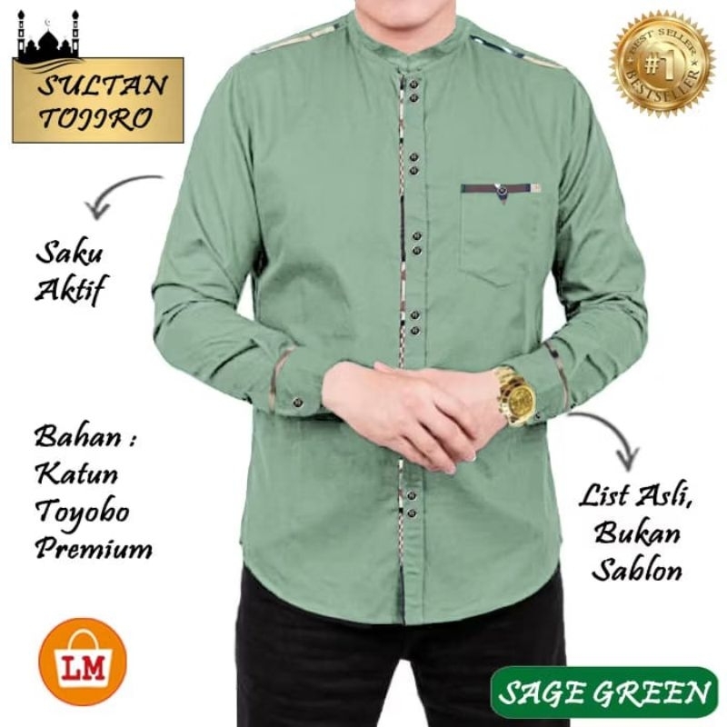 Radja - Baju kemeja Koko premium toyobo import jumbo M L XL 2XL 3XL lengan tangan panjang lebaran se