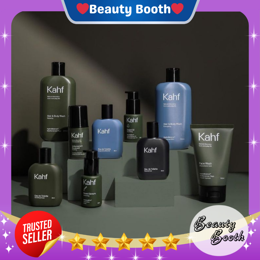 KAHF Series | Facial Wash | face Srub | Face Spray | Serum | Sunscreen | Deodorant | Parfum Cowo - B