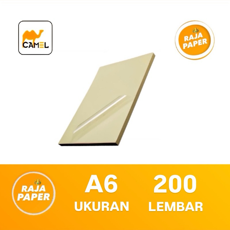 

Kertas Sticker Vinyl Transparant Ukuran A6 200 Lembar By CAMEL ( 105 Mm x 148 Mm ) / ( 10.5 Cm x 14.8 Cm ) 200 Lbr 200 Pcs Stiker Vinil Vynil Transparan Bening