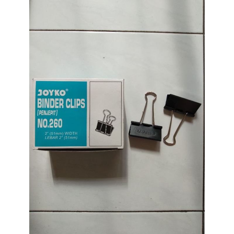 

(1 Pak) Binder Clip Joyko No. 260