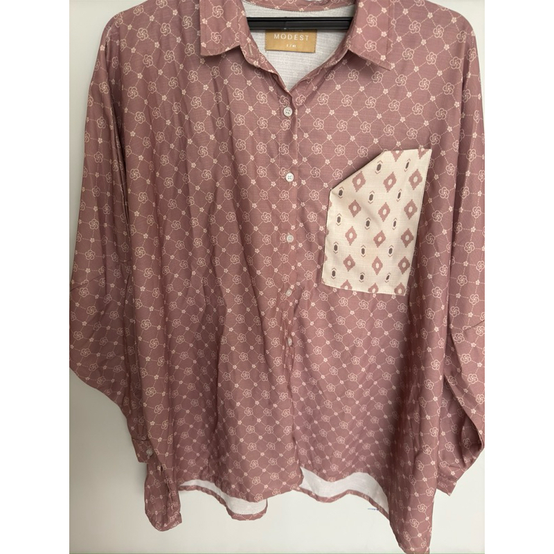 KEMEJA COTTON INK MODEST PRELOVED