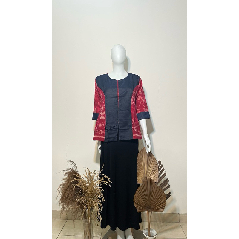 Blus Batik Wanita Lengan Panjang