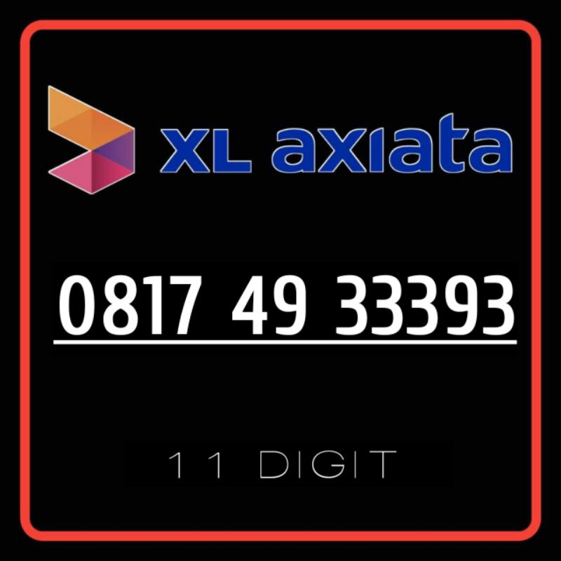 Nomor Cantik XL 11 Digit 33393