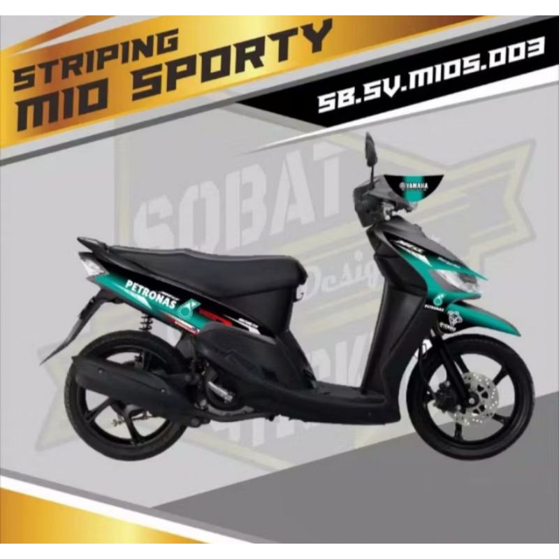 Striping Mio Sporty Variasi Stiker Motor Yamaha Mio Sporty Mio Smile Lis Cover Body Motor