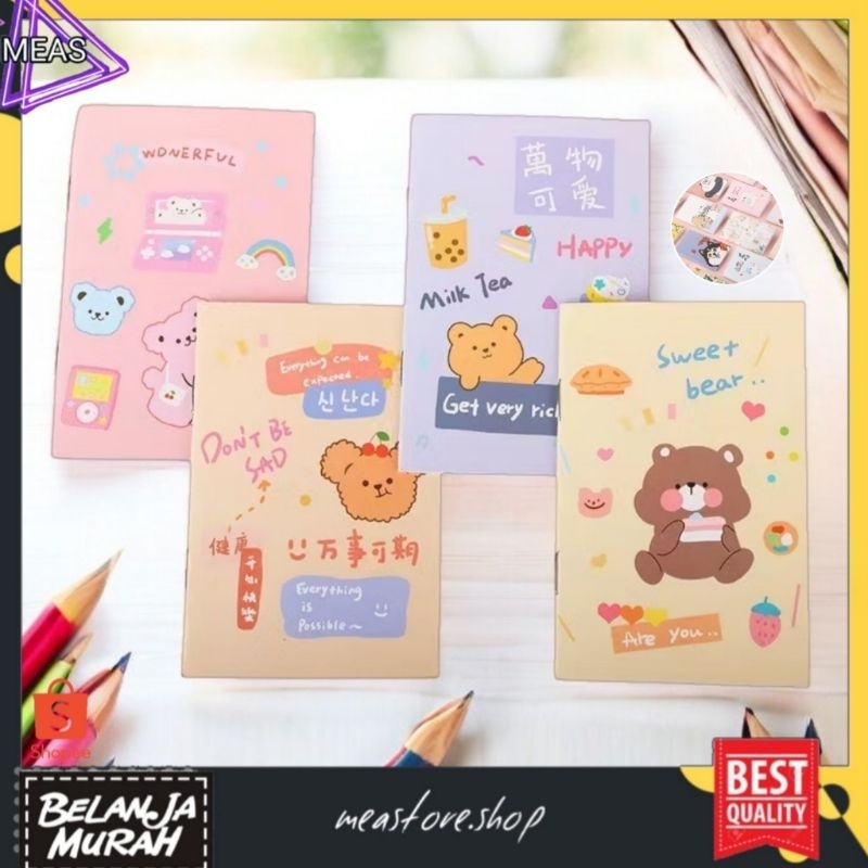 

MEASTORE Buku Tulis Mini/ Buku Motif Kartun/ Note Book Mini Cartoon/ Buku Catatan Mini