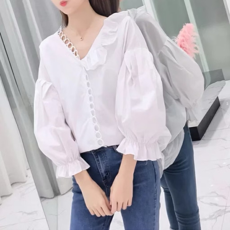 READY BLOUSE LEWINA OVERSIZED TOP FASHION KOREAN IMPORT