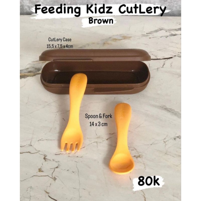 CutLery Case Kecil sendok makan anak kecil Tupperware