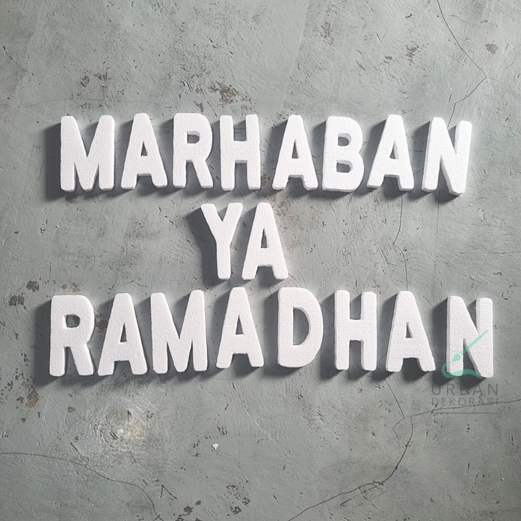 Custom Sterofoam Styrofoam Gabus Dekorasi Nama Huruf Angka Tebal 1.5 CM