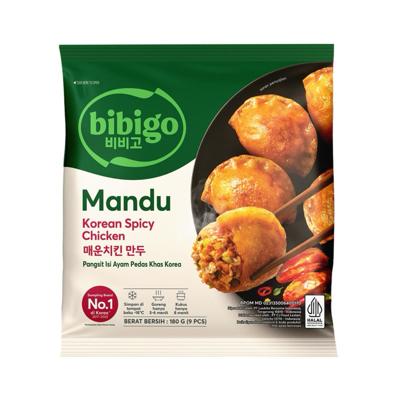 

Bibigo Mandu Korean SPICY Chicken 180gr HALAL
