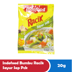 

INDOFOOD BUMBU RACIK SAYUR SOP PCK 20g