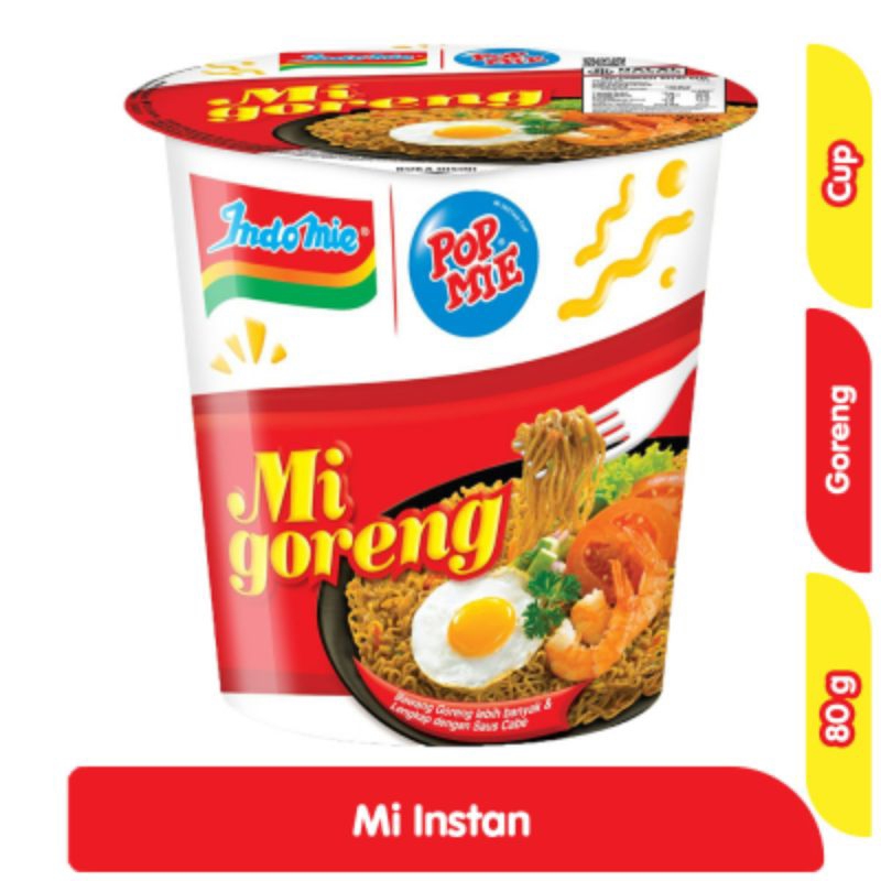 

POP MIE INSTANT REGULER GORENG SPESIAL KEMASAN BARU ECER/SATUAN