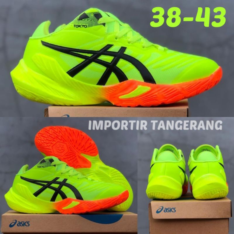 Sepatu Voli Pria Hijau Stabilo Tokyo Metarise Sepatu Voly Cowok Kren Size 38-43