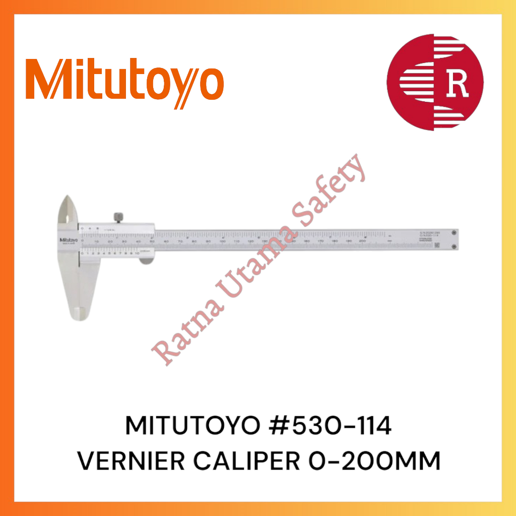 Jangka Sorong Vernier Caliper 200 MM Mitutoyo 530-114