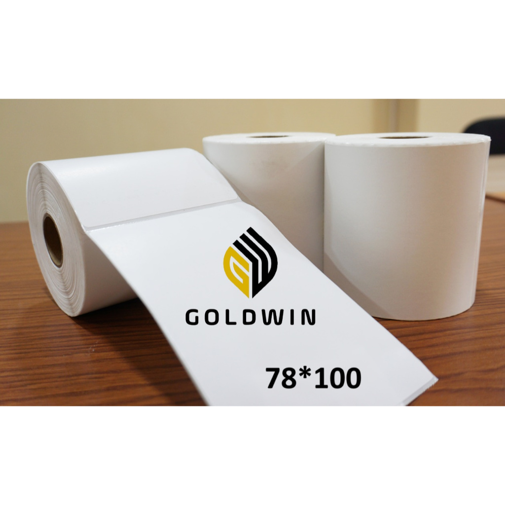 Kertas GOLDWIN Sticker Label Thermal Barcode Roll Murah Original