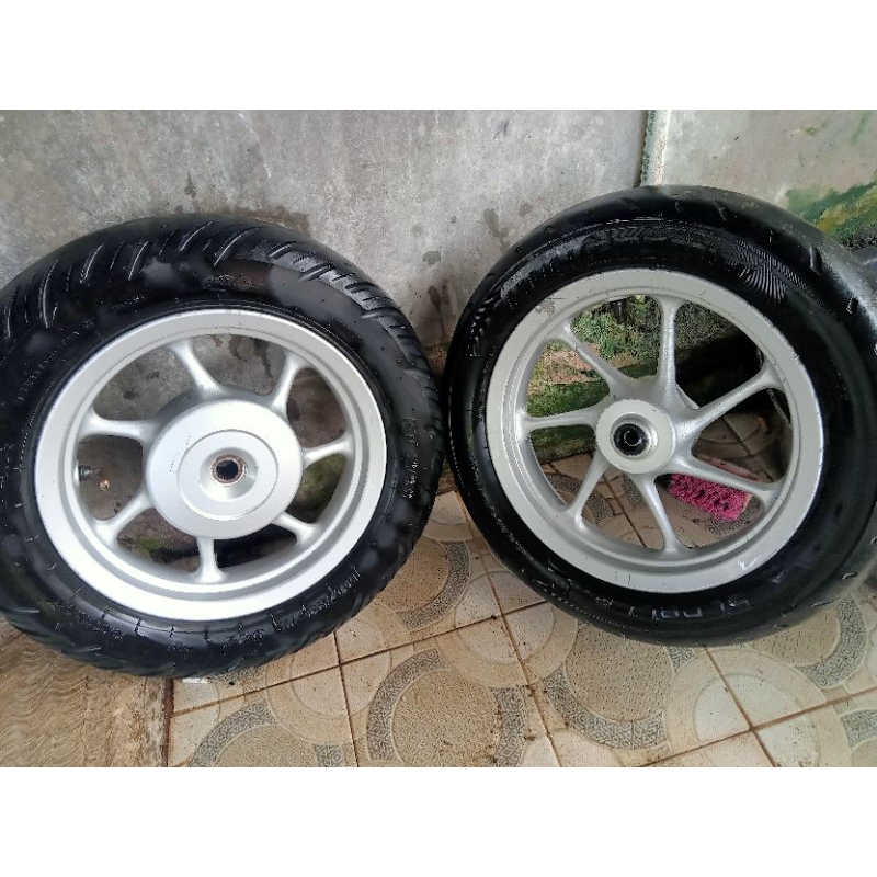VELG DEPAN BELAKANG HONDA SCOOPY DONAT RING 12  ORIGINAL