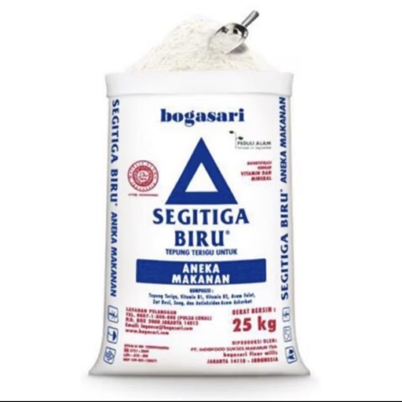 

tepung terigu segitiga biru kiloan 1 kg / repack 1 kg