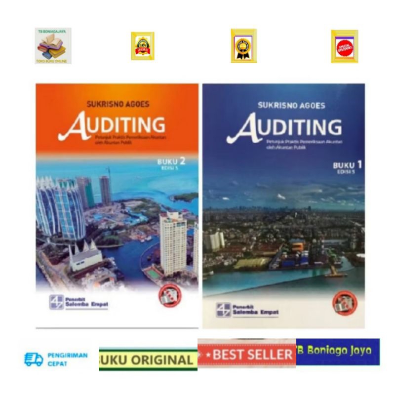 (Original).  Auditing Edisi 5 Buku 1 & 2 -  Sukrisno Agoes