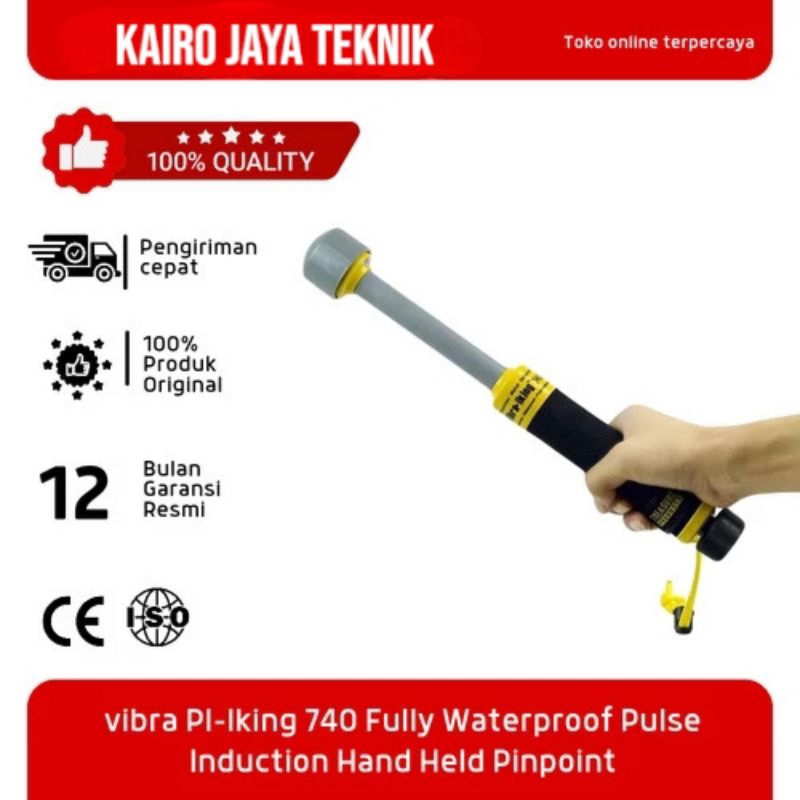 vibra PI-Iking 740 Fully Waterproof Pulse Induction Hand Held Pinpoint