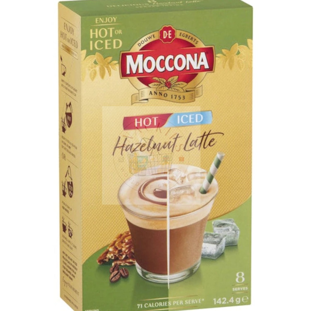 

Mocconna Hazelnut Latte Hot & Iced Australia (Sachet)