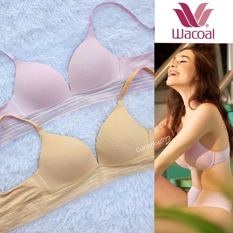BRA WACOAL MOOD BH WANITA TANPA KAWAT BUSA SEDANG pushup ib 4558 k112 WIRELESS push up NON WIRE NO i