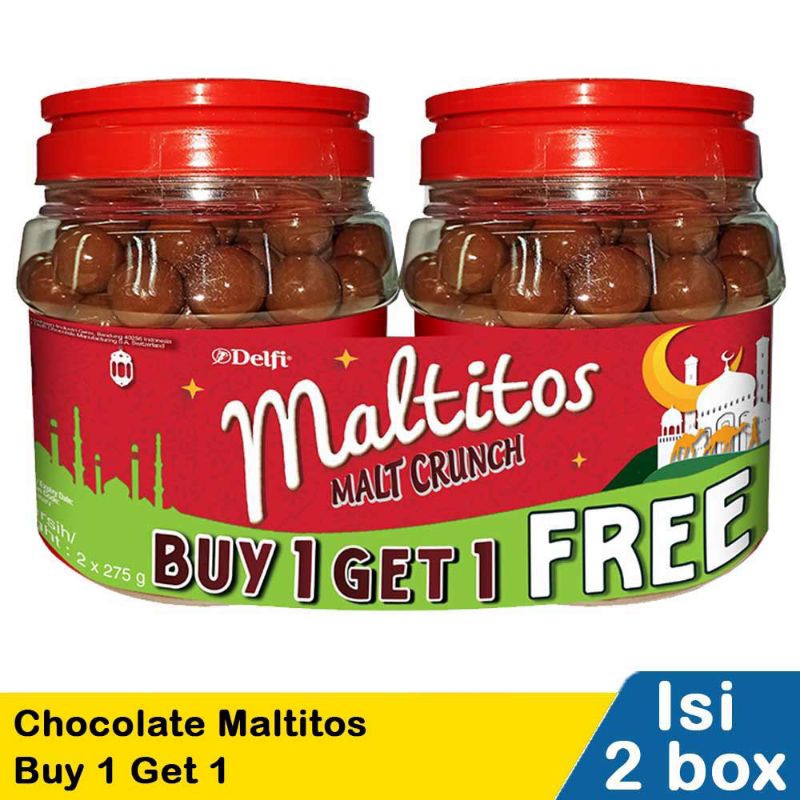 

Delfi chocolate maltitos B1g1 2 x 275 g