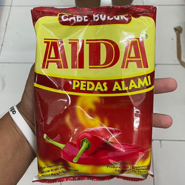 

Cabe Bubuk AIDA Pedas Alami 500g