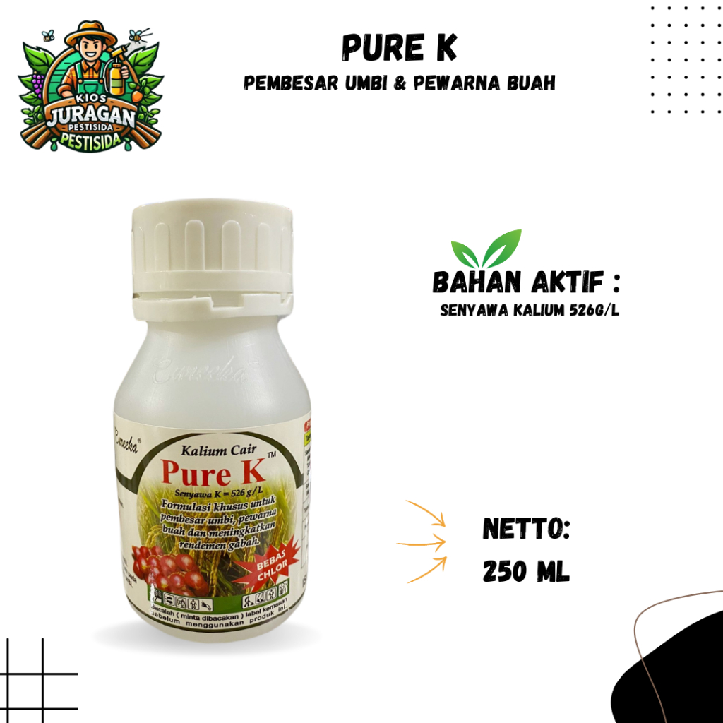 PURE K 250ML KALIUM CAIR NUTRISI PENAMBAH BOBOT