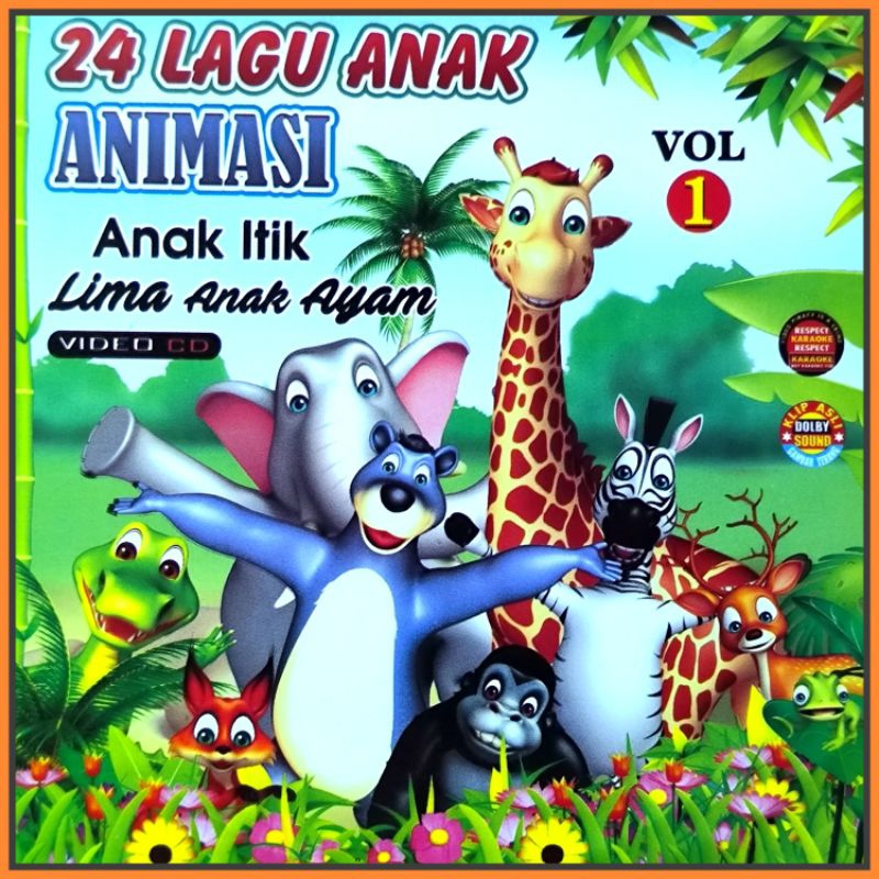 KASET VCD MUSIK KUMPULAN 24 LAGU ANAK TK- PAUD- SD VOL.1 KOLEKSI ANIMASI ANAK ITIK TERPOPULER.
