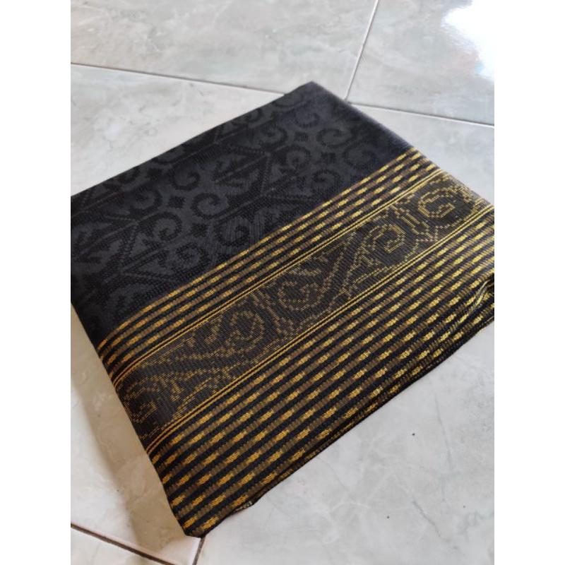 Songket Baron hitam Gold Motif Gorga Songket Hitam Kuning Emas Batak