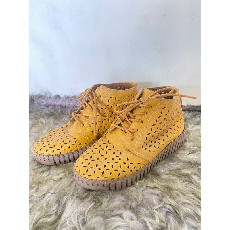 sepatu boots wanita kulit asli magetan jatim