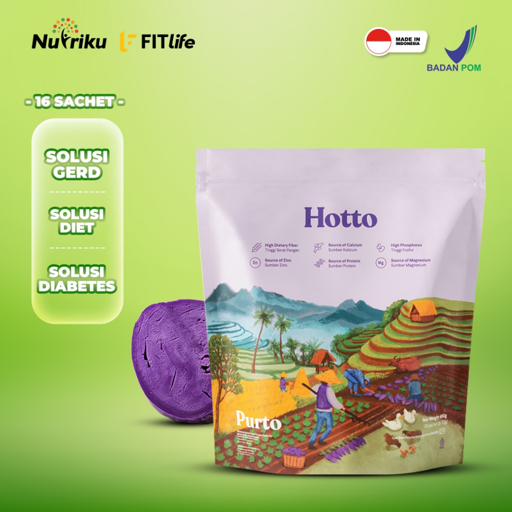 

Hotto Purto Multigrain Purple Potato 1 Pouch - 16 Sachet Original