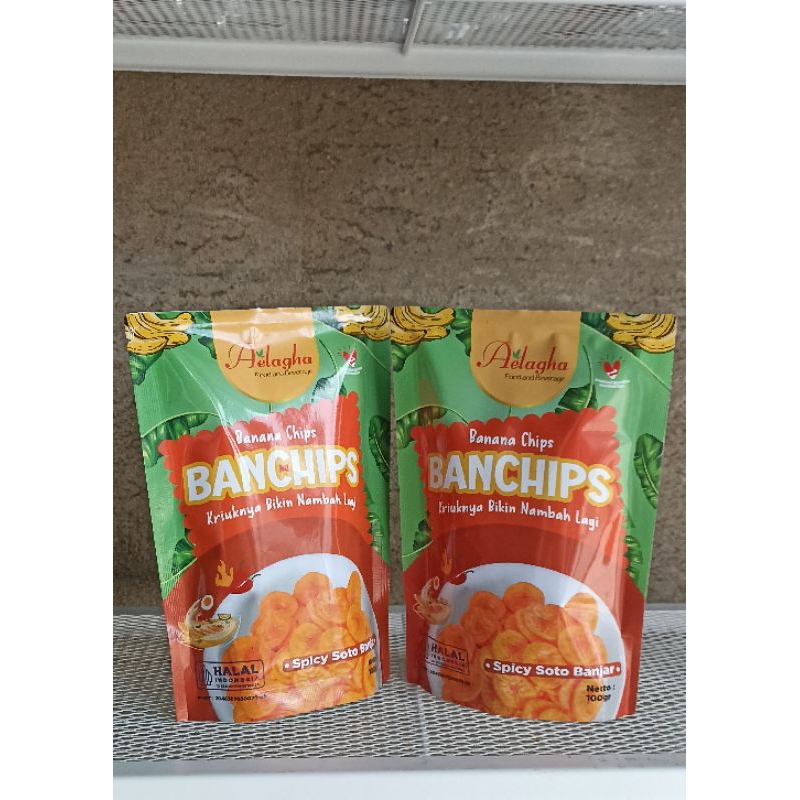 

Banchips Spicy Soto Banjar /Keripik Pisang Pedas