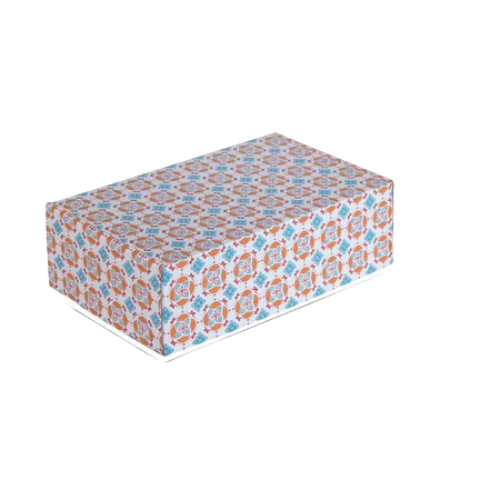 

( 5 Pcs ) Kardus Lebaran Idul Fitri Pizza Box Dus Hampers Toples Kue Kering Motif Mosque Mosaic Size 25,5 x 15 x 7,5 cm