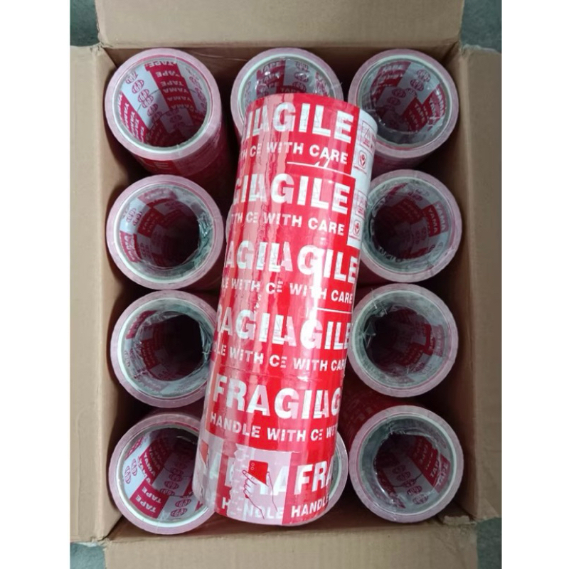 

Lakban Fragile 1 Dus / Isolasi Lakban / Solasi Lakban Fragile Per Dus Isi 72 Pcs merk NAWA