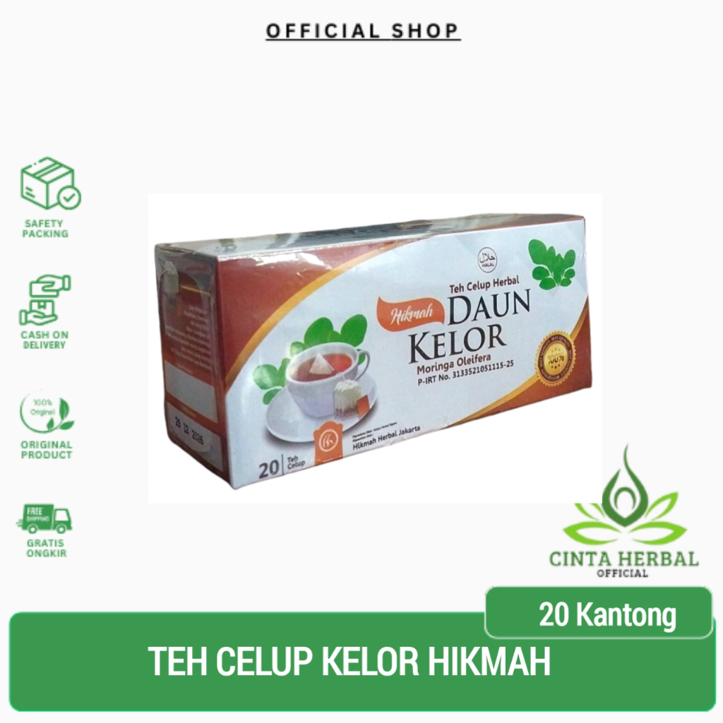 

Teh Celup Herbal Daun Kelor Hikmah Original Isi 20 Tea Bag