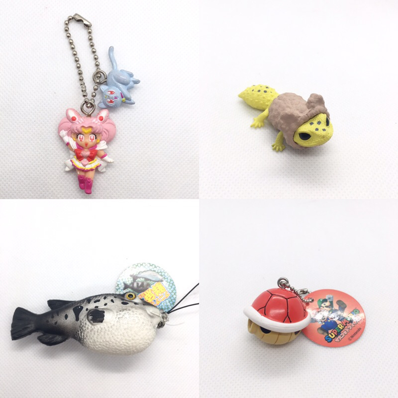 Trinkets/ Chibiusa Sailormoon Gotochi | Gecko Gotochi | Fish Gotochi | Mario Bross Gotochi Gachapon 